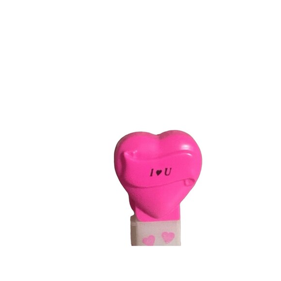 PEZ Valentine Hearts I Love You White Pink RaRE Empty - Picture 6 of 10